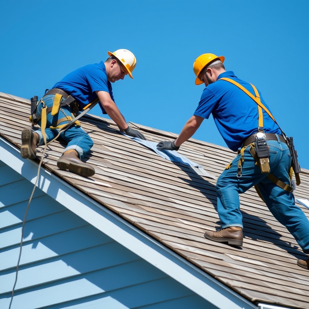 Professional roofing contractor team demonstrating expertise and quality standards on residential roof